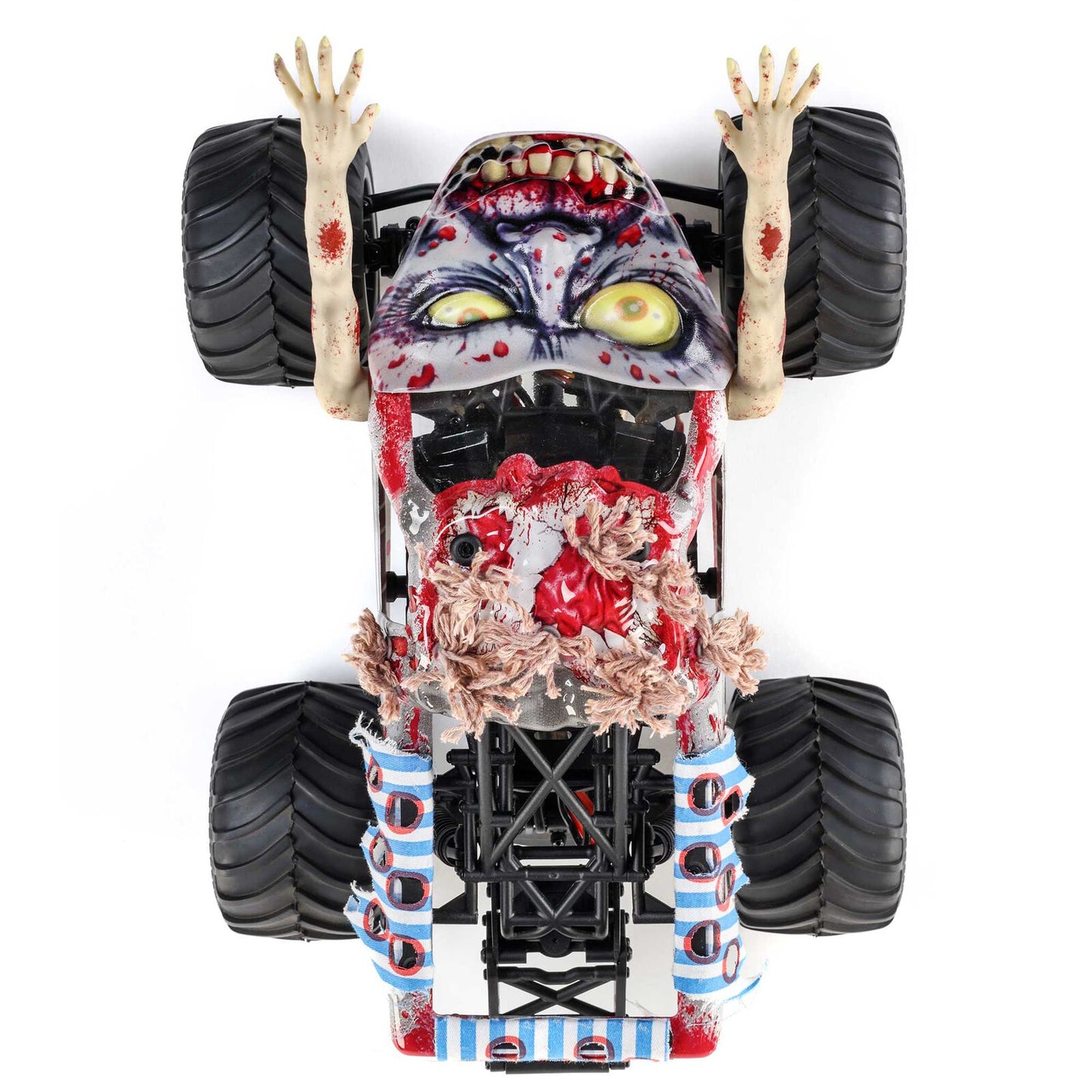 1/18 Mini LMT Zombie 2S 4X4 RTR Brushed Monster Truck - LOS01026T4