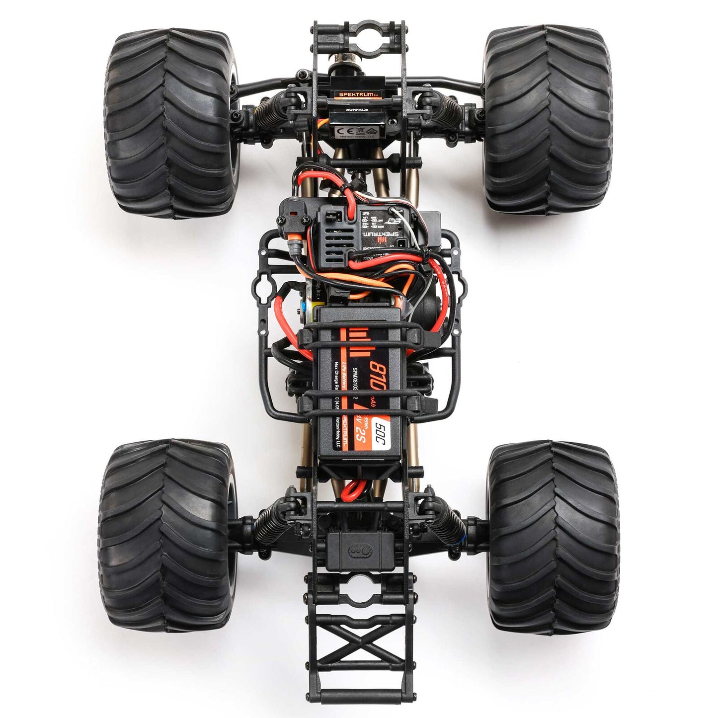 1/18 Mini LMT Zombie 2S 4X4 RTR Brushed Monster Truck - LOS01026T4