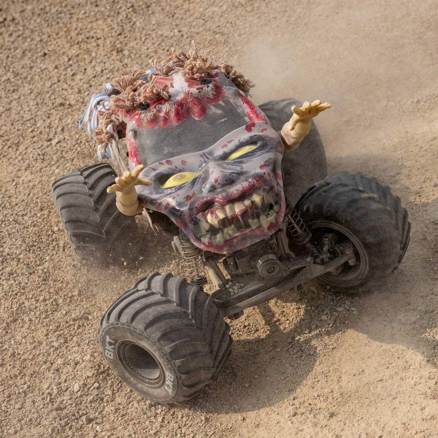 1/18 Mini LMT Zombie 2S 4X4 RTR Brushed Monster Truck - LOS01026T4
