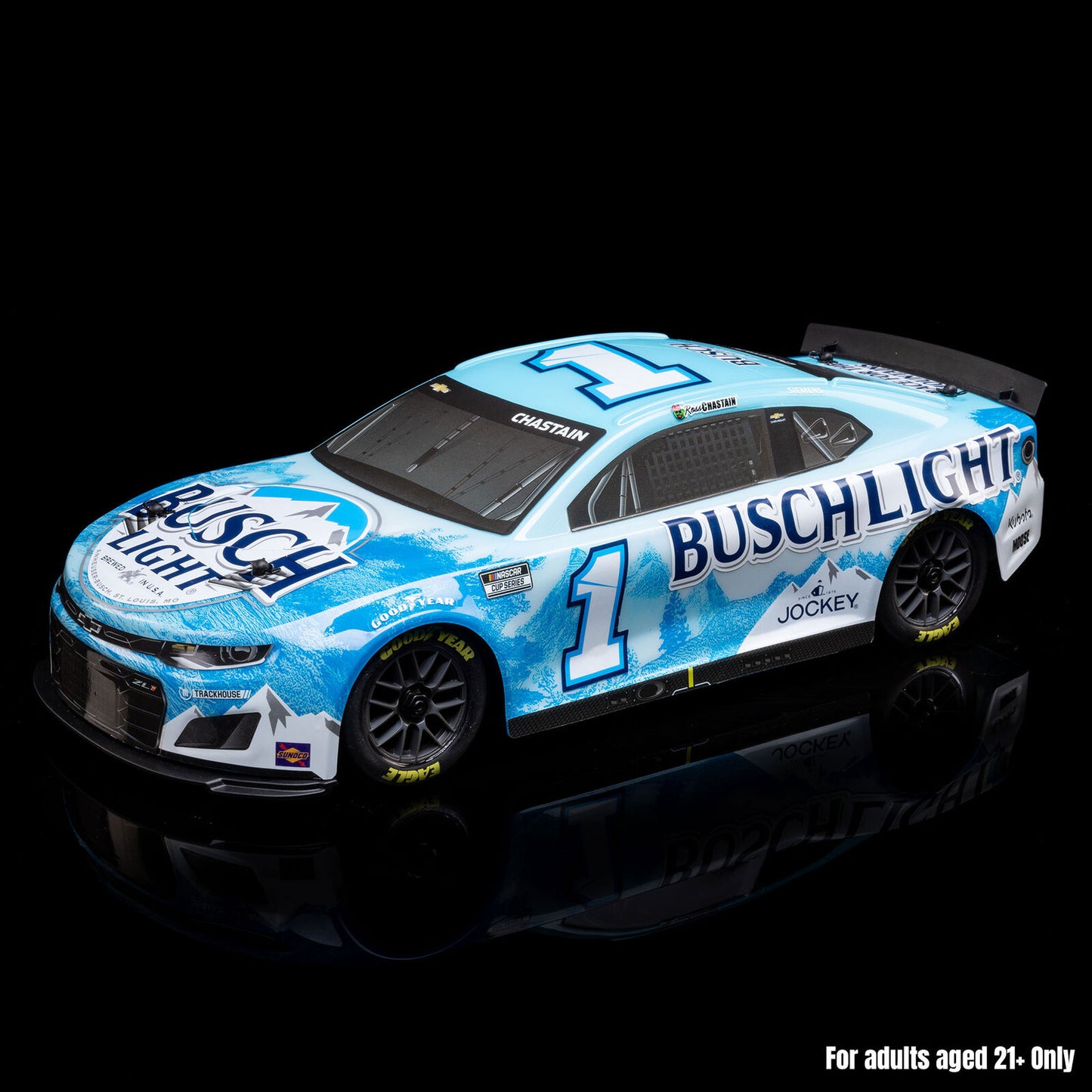 Team Losi 1/12 NASCAR #1 Busch Light 2025 Chevrolet Camaro ZL1 2S AWD RTR On-Road Car - Ross Chastain, LOS1122501