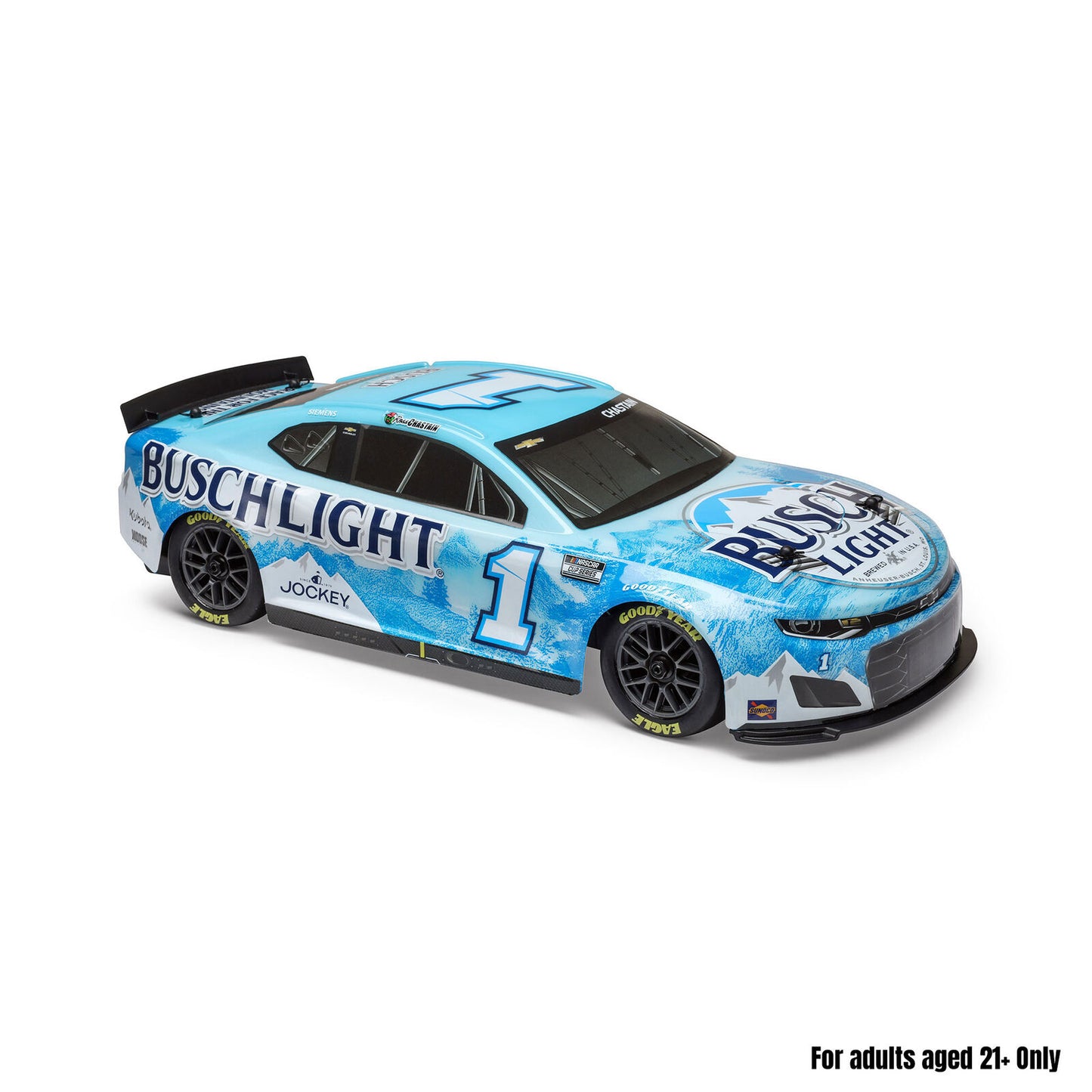 Team Losi 1/12 NASCAR #1 Busch Light 2025 Chevrolet Camaro ZL1 2S AWD RTR On-Road Car - Ross Chastain, LOS1122501