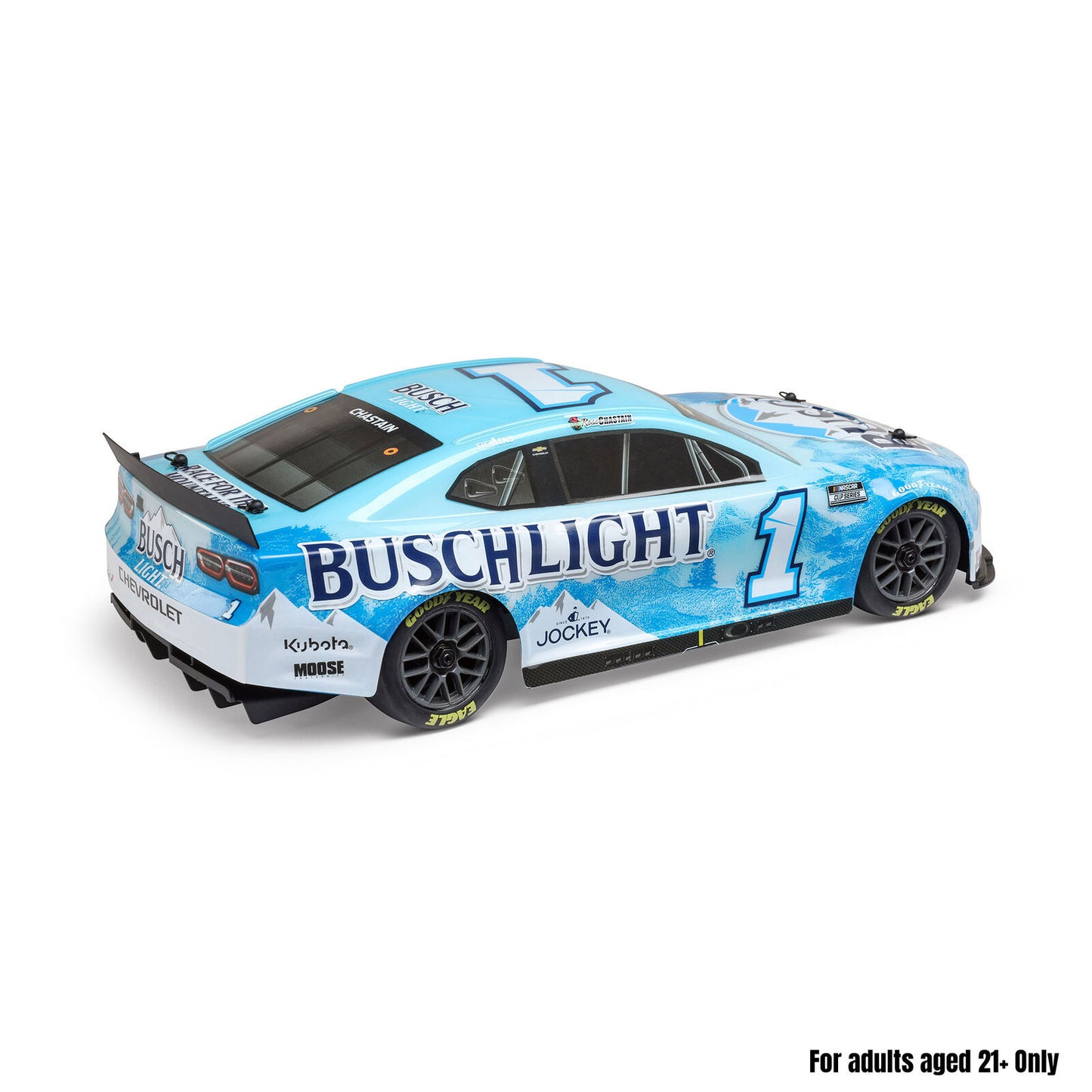 Team Losi 1/12 NASCAR #1 Busch Light 2025 Chevrolet Camaro ZL1 2S AWD RTR On-Road Car - Ross Chastain, LOS1122501