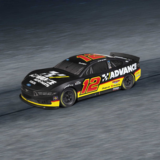 Team Losi 1/12 NASCAR #12 Advance Auto 2025 Ford Mustang 2S AWD RTR On-Road Car - Ryan Blaney, LOS1122512