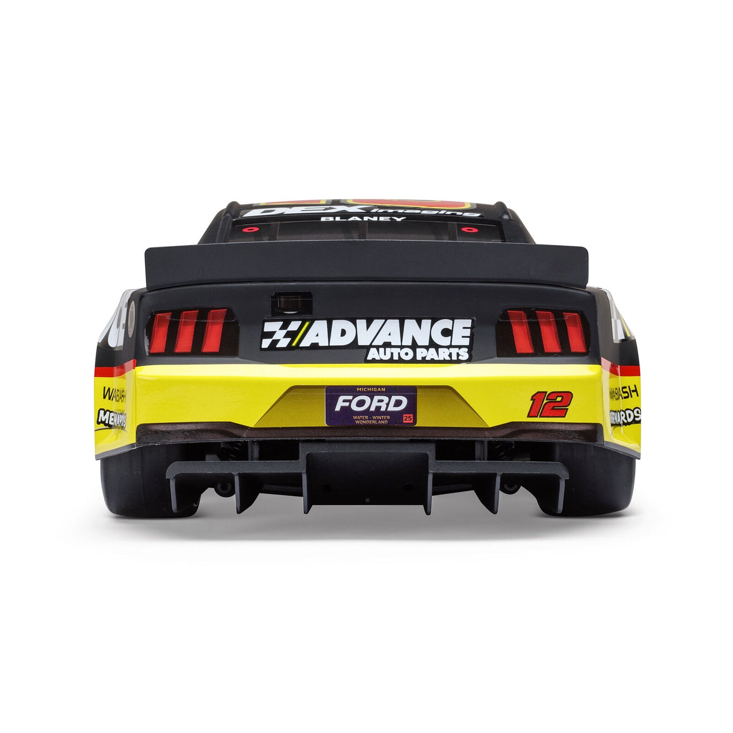 Team Losi 1/12 NASCAR #12 Advance Auto 2025 Ford Mustang 2S AWD RTR On-Road Car - Ryan Blaney, LOS1122512