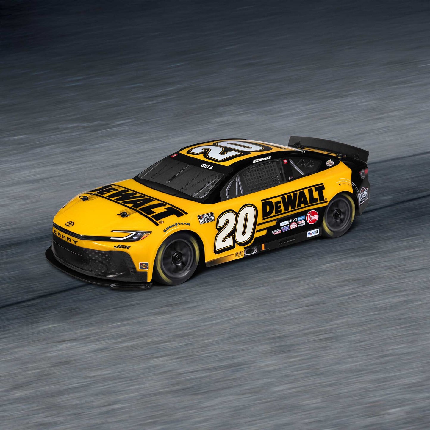 Team Losi 1/12 NASCAR #20 DeWalt 2025 Toyota Camry 2S AWD RTR On-Road Car - Christopher Bell, LOS1122520