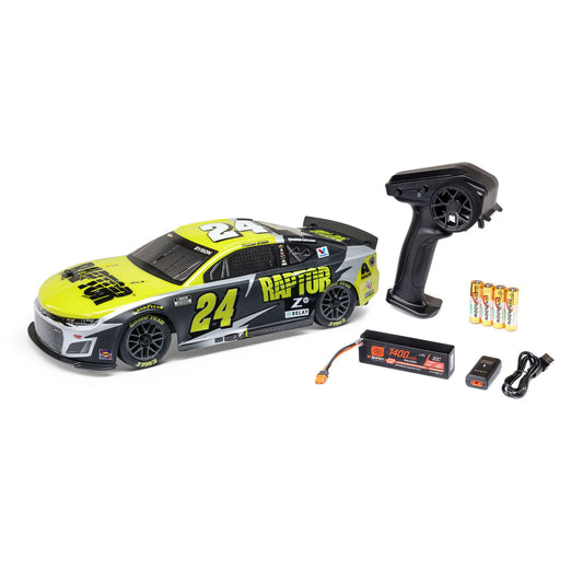 Team Losi 1/12 NASCAR #24 Raptor 2025 Chevrolet Camaro ZL1 2S AWD RTR On-Road Car - William Byron, LOS1122524