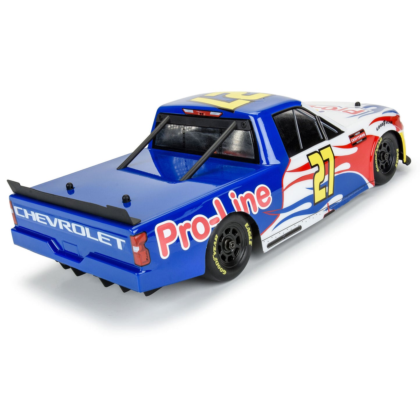 1/12 Pre-Cut 2024 Chevy Silverado Truck Clear Body: Losi NASCAR GROM, PRO365300