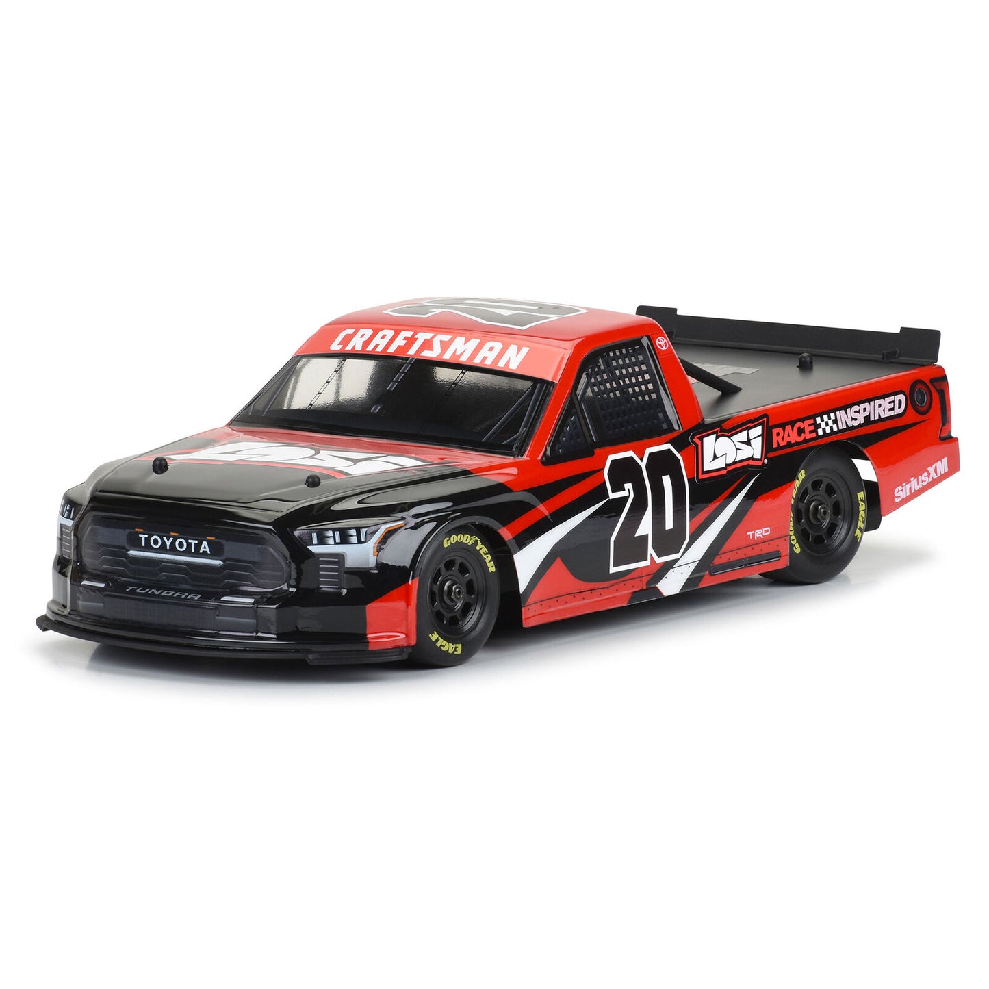 1/12 Pre-Cut 2024 Toyota Tundra Truck Clear Body: Losi NASCAR GROM, PRO365500
