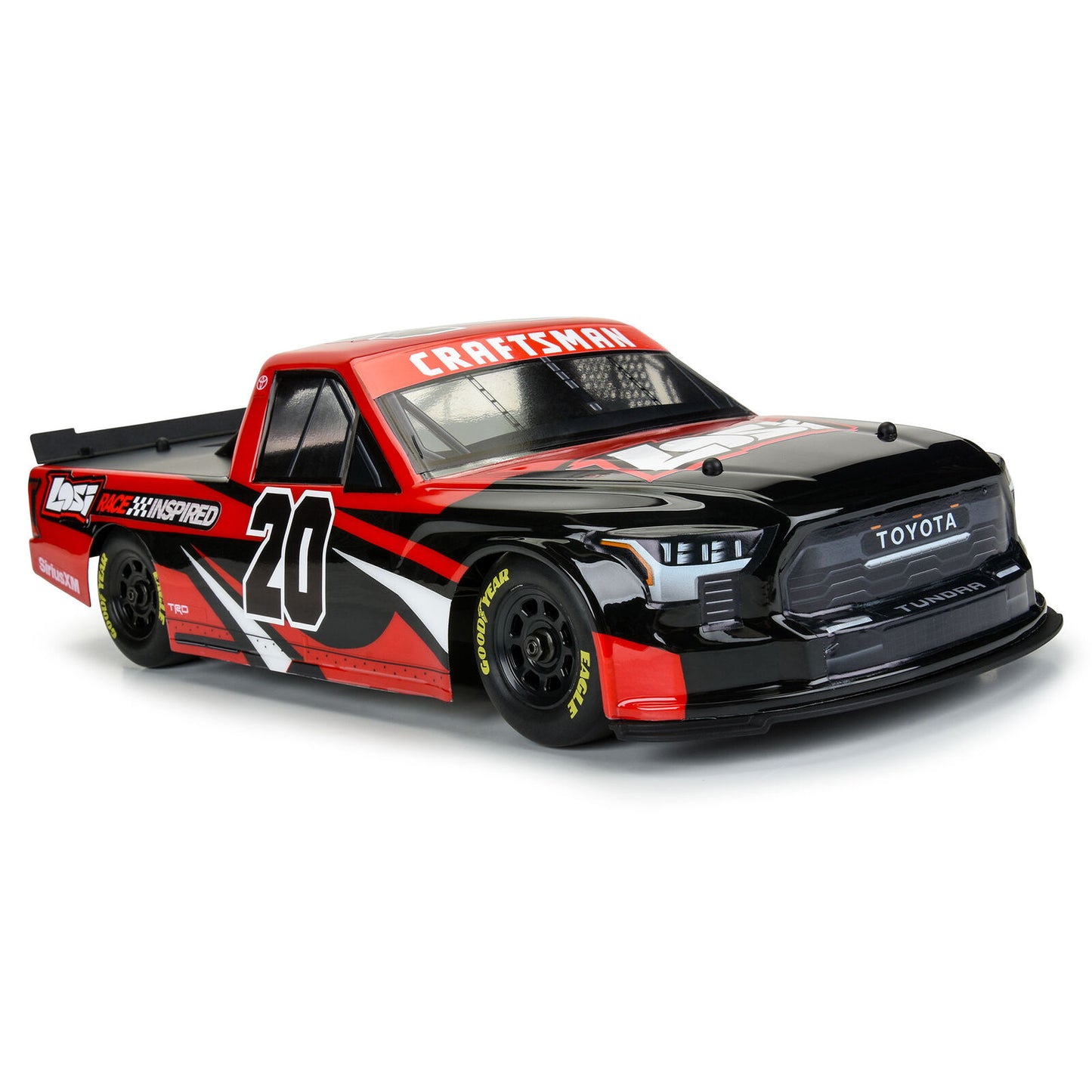 1/12 Pre-Cut 2024 Toyota Tundra Truck Clear Body: Losi NASCAR GROM, PRO365500