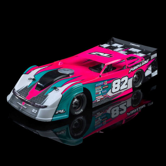 Pro-Line Racing 1/12 Pre-Cut Dirt Late Model Tombstone Hi-Performance Clear Body: Losi GROM ALM and NASCAR, PRO-373717