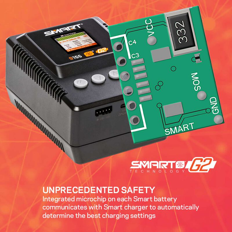 Spektrum RC S155 55W AC G2 Smart Battery Charger, SPMXC2050