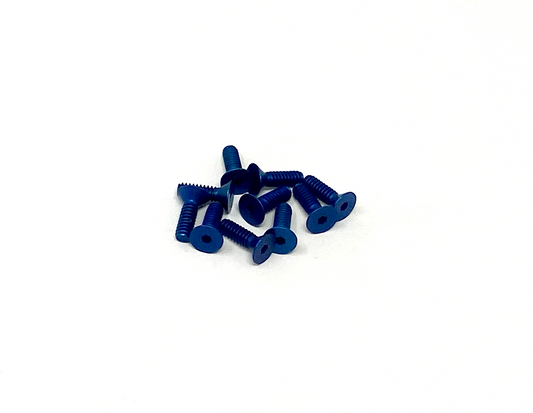 4-40 x 3/8 Flat Head Socket Screws - Aluminum