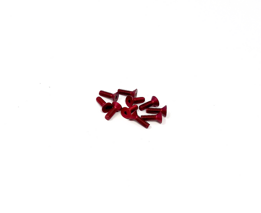 4-40 x 3/8 Flat Head Socket Screws - Aluminum