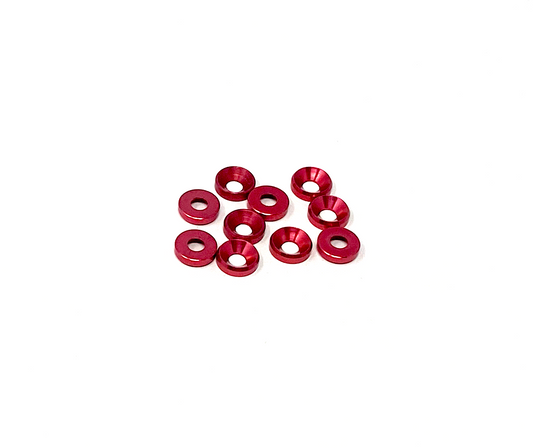 3mm Countersunk Flat Washer - Aluminum