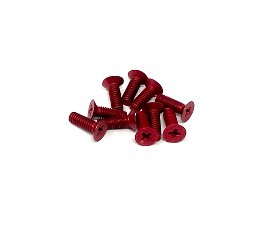8-32 x 1/2 Flat Head Phillips Screws - Aluminum