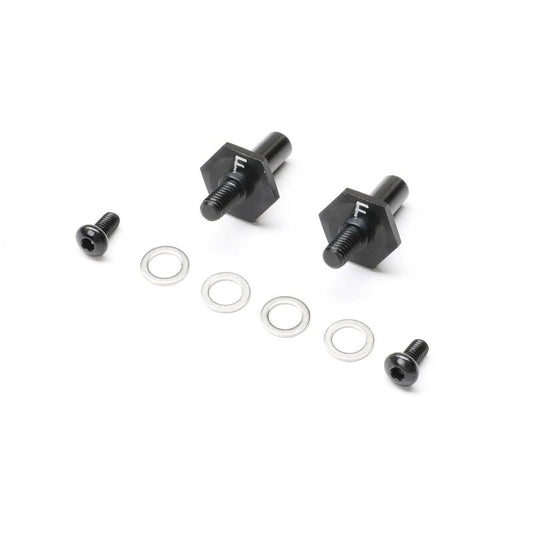 TLR-1054 Front Axle Set, Aluminum, Black, 12mm: 22S Sprint (TLR / Team Losi)