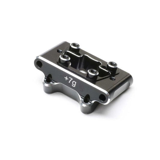 TLR-1066 Front Pivot Block, Aluminum, Black: 22S Sprint Car (TLR / Team Losi)