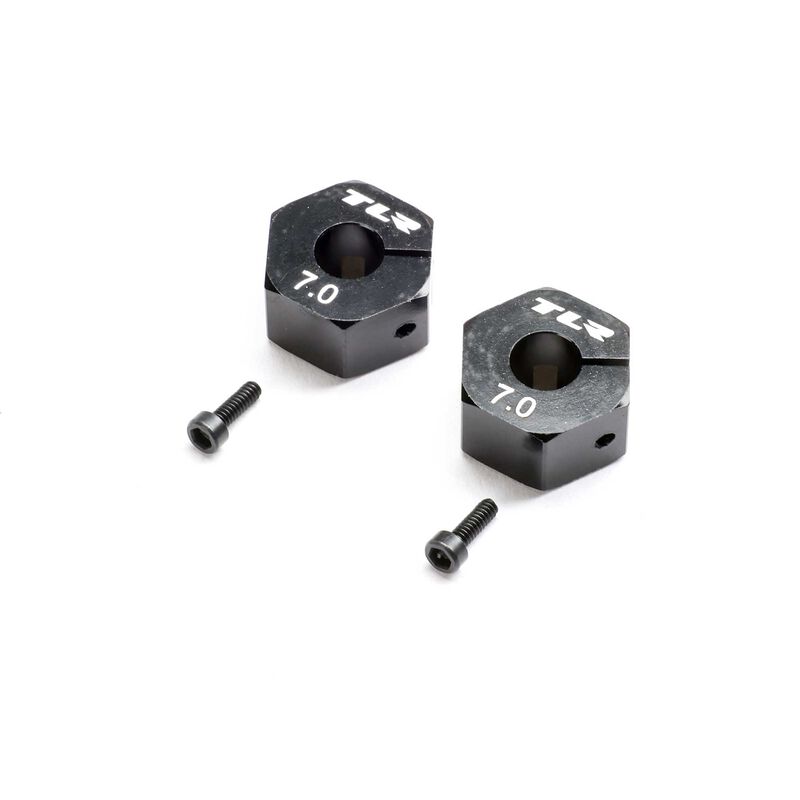 Wheel Hex 12mm x 7.0mm (2), TLR-1169