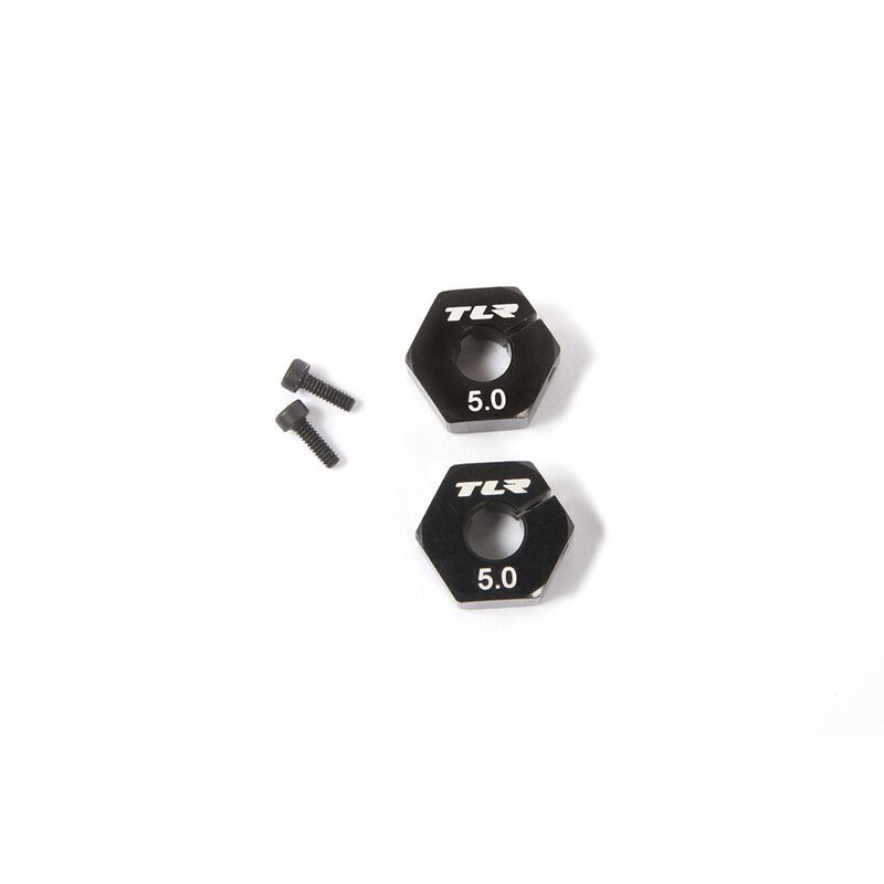 Wheel Hex 12mm x 5mm (2), TLR232113