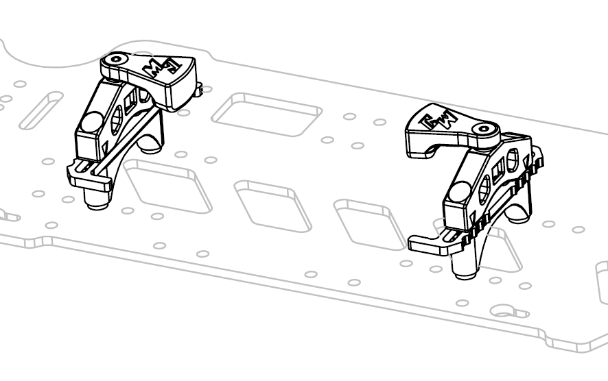 Custom Works V2 BATTERY MOUNT KIT, CW-3321
