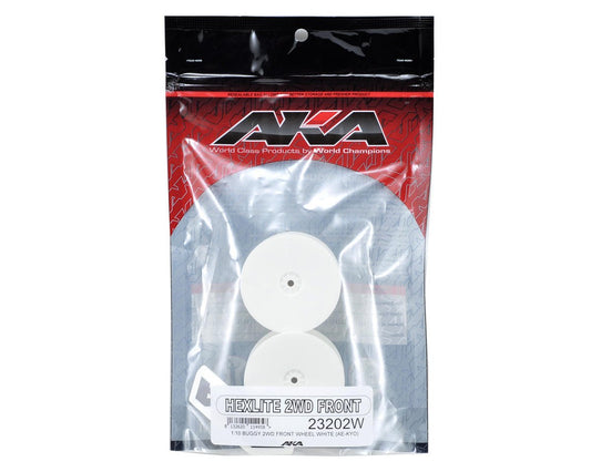 AKA 12mm Hex "HEXlite" 2.2 Front Wheels (2) (B6/RB6) (White), AKA23202W