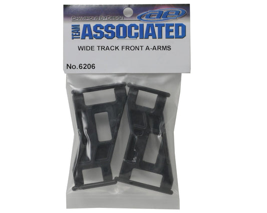 RC10 Front Wide Suspension Arms (Black), ASC-6206