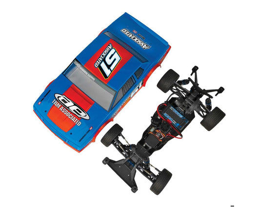 Team Associated SR10M RTR Electric Brushless 2WD Dirt Oval Car Combo (Blue) w/Radio, Battery & Charger, ASC-70033C