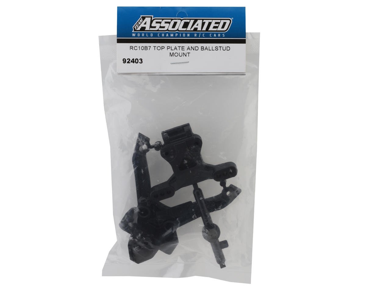 RC10B7 FT Top Plate & Ballstud Mount Set, ASC-92403