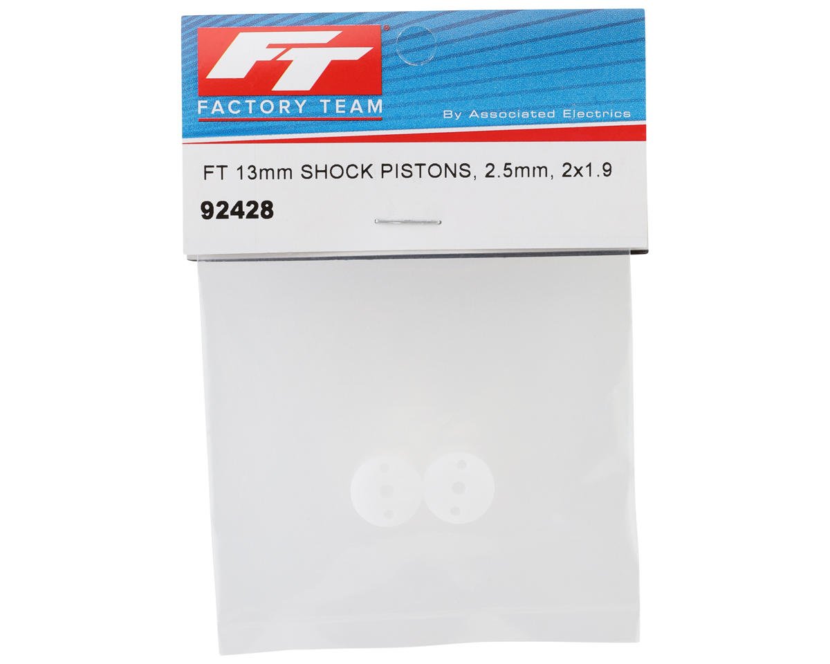 Factory Team 13mm 2.5mm Shock Pistons (2) (2x1.9mm), ASC-92428