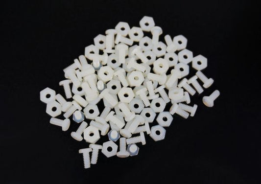McAllister Racing 4-40 x 1/4" Screw and Nut Kit, Plastic (20 pieces ea), MCA-463