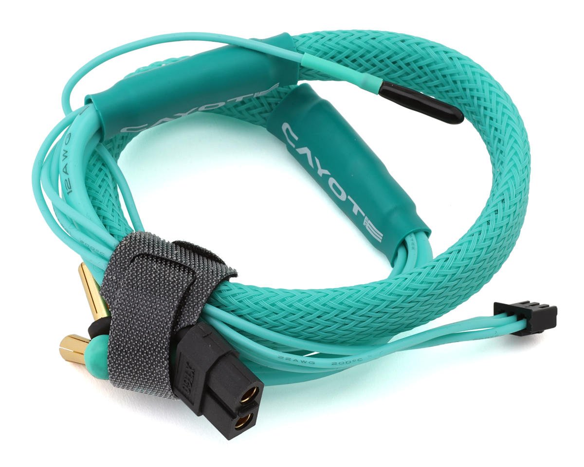 2S LiPo XT60 Charge Lead (Female XT90 to 5mm Bullets) w/3-Pin JST-XH Balance Plug (Aurora Green) (450mm), CYECW03