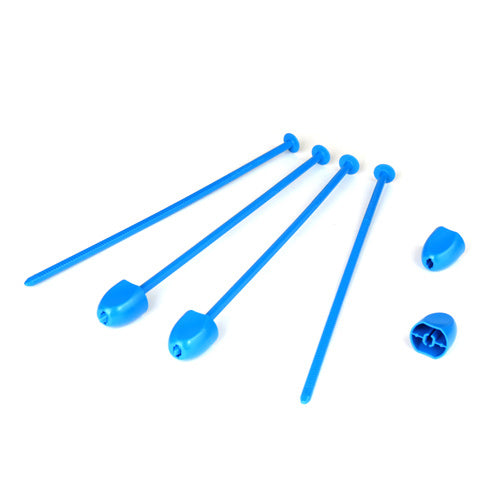 Zip Stix / Black, Blue, Green, Red / 4pcs, DER-ZS4-BLK