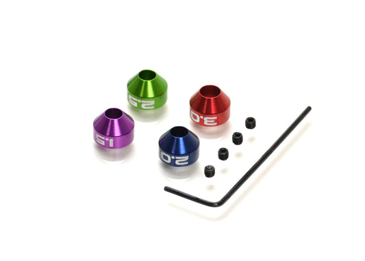 Collar Identification Set, Metric, for Hudy or Protek Hex Wrenches, (4pcs), EXO1860