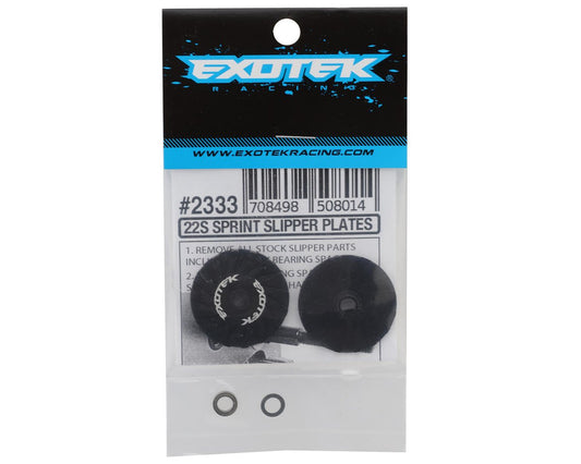 Exotek Losi 22S Sprint Light Slipper Plates, EXO2333