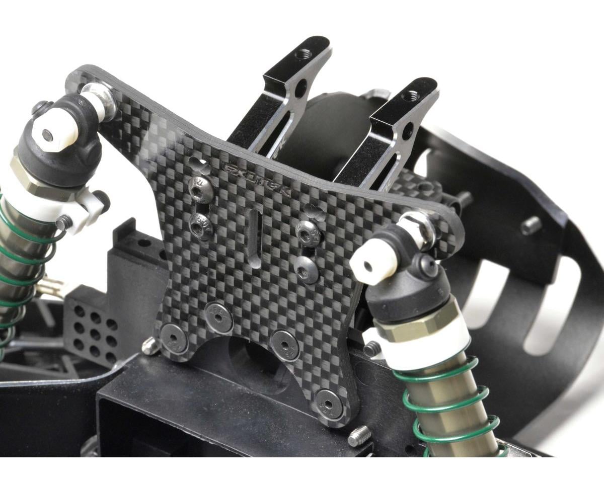 RC10 HD Carbon Fiber Rear Shock Tower (Small Bore Shocks), EXO2399