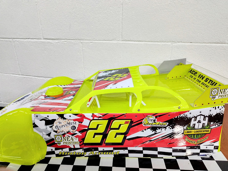 Shark RC The Twister SC Body, shorty spoiler, clear