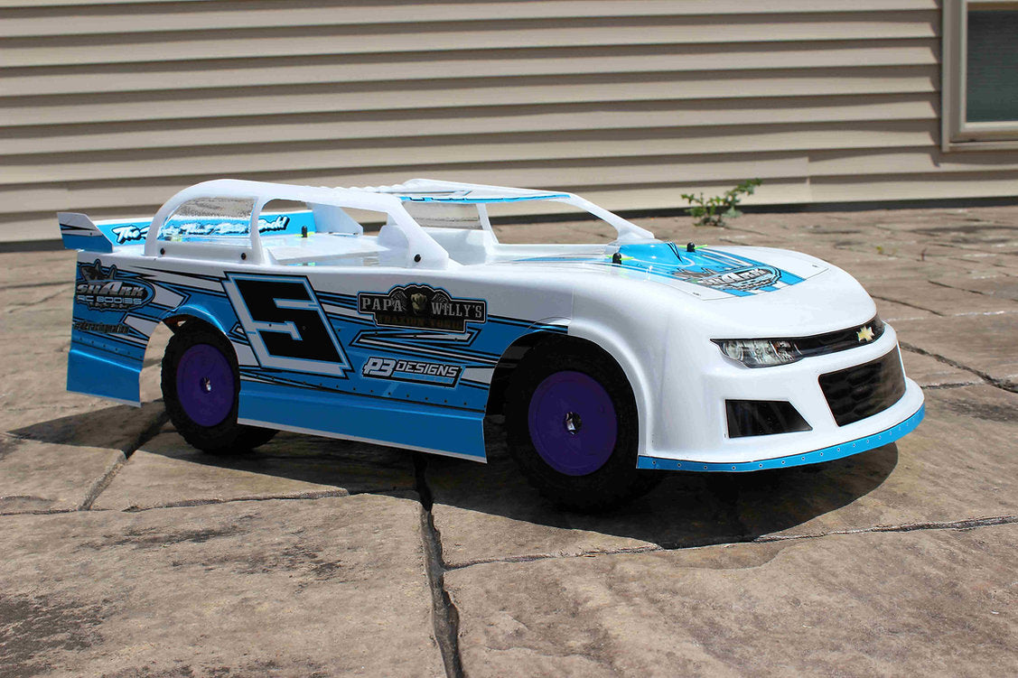 Shark RC Code Red SC/Slash Camaro Street Stock Body, clear