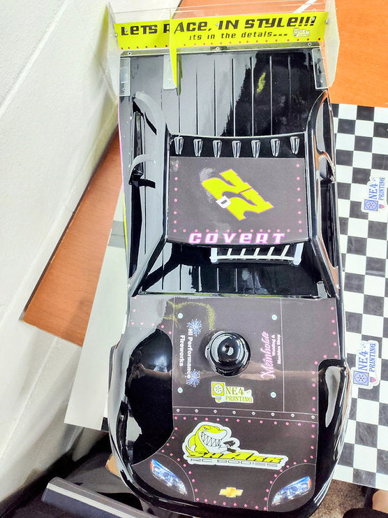 Shark RC The Twister SC Body, shorty spoiler, clear