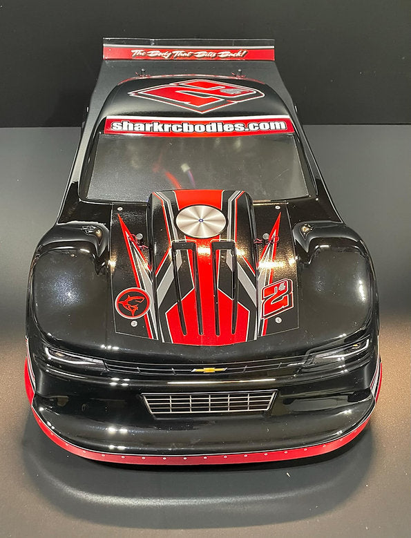 Shark RC The Slingshot SC/Slash Body, w/ Chili Bowl Style Spoiler, clear