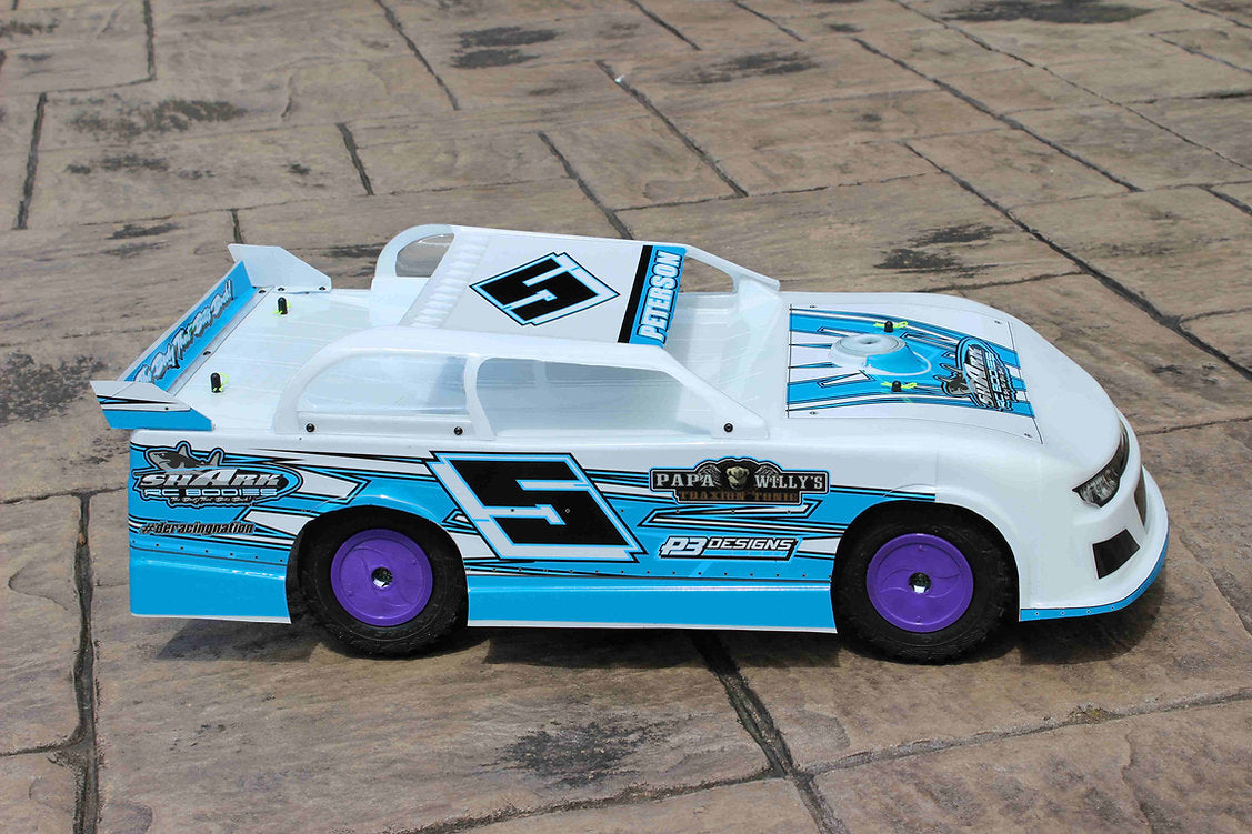 Shark RC Code Red SC/Slash Camaro Street Stock Body, clear
