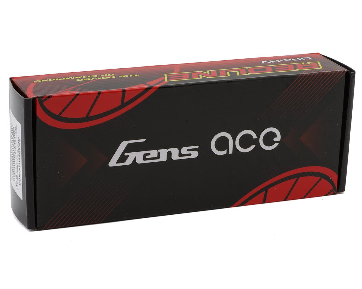 Redline 2.0 2S Shorty LiHV Battery 140C (7.6V/6600mAh) w/5mm Bullets, GEA66002S14D5