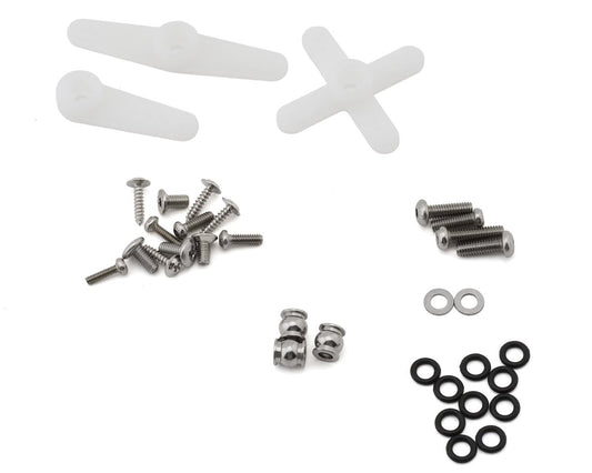 Injora INJS11 Aluminum High Voltage Micro Servo Set (Grom/NASCAR) w/Aluminum Servo Saver (25T), INJGROM-11BK-INJS11