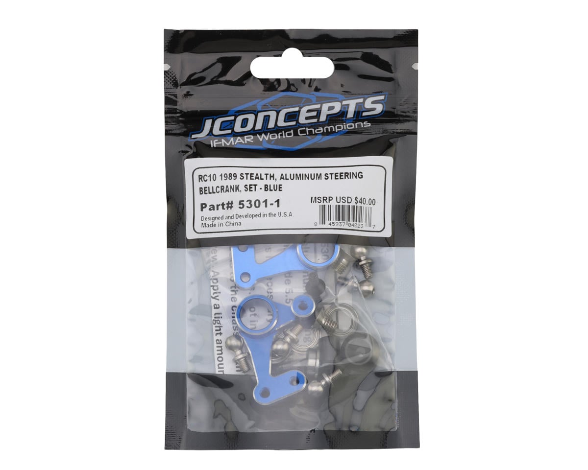 RC10 '89 Masami Stealth Aluminum Steering Bellcrank (Blue or Black), JCO-5301