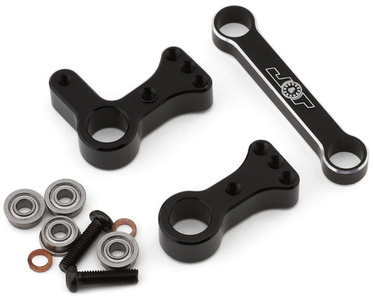 J&T Bearing Co. Custom Works Outlaw 5/Beast Midget Aluminum Steering Bellcrank (Black), JTB-JT12174