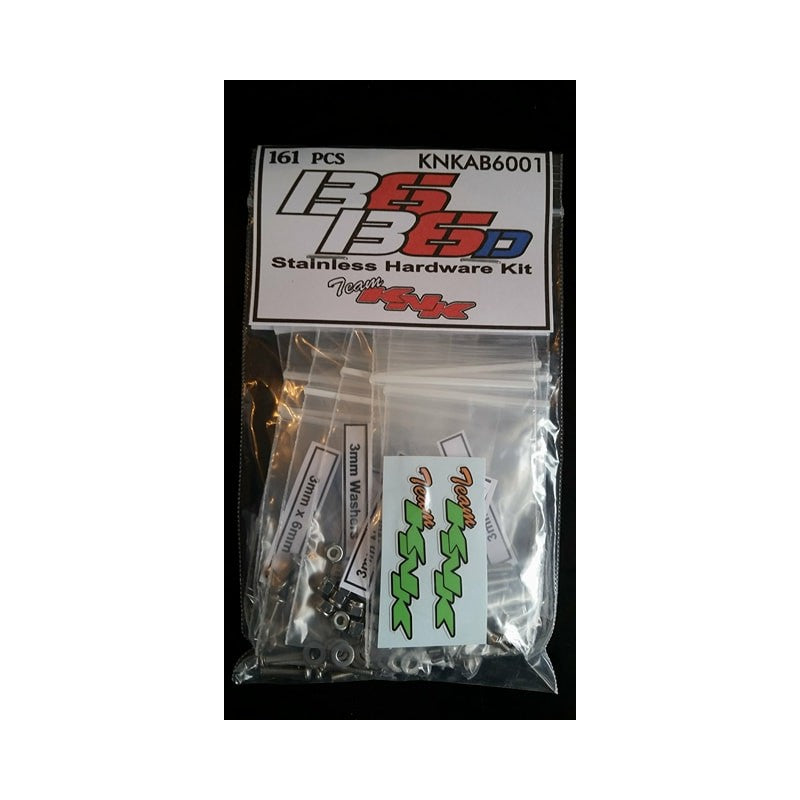 Stainless hardware kit for the Associated B6/B6D, KNKAB6001