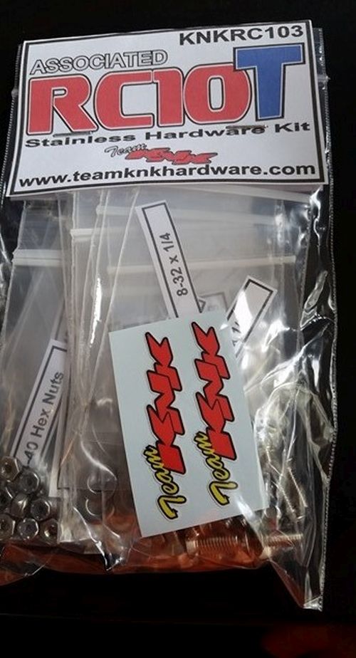 Stainless Hardware Kit for original RC10T, KNKRC1003