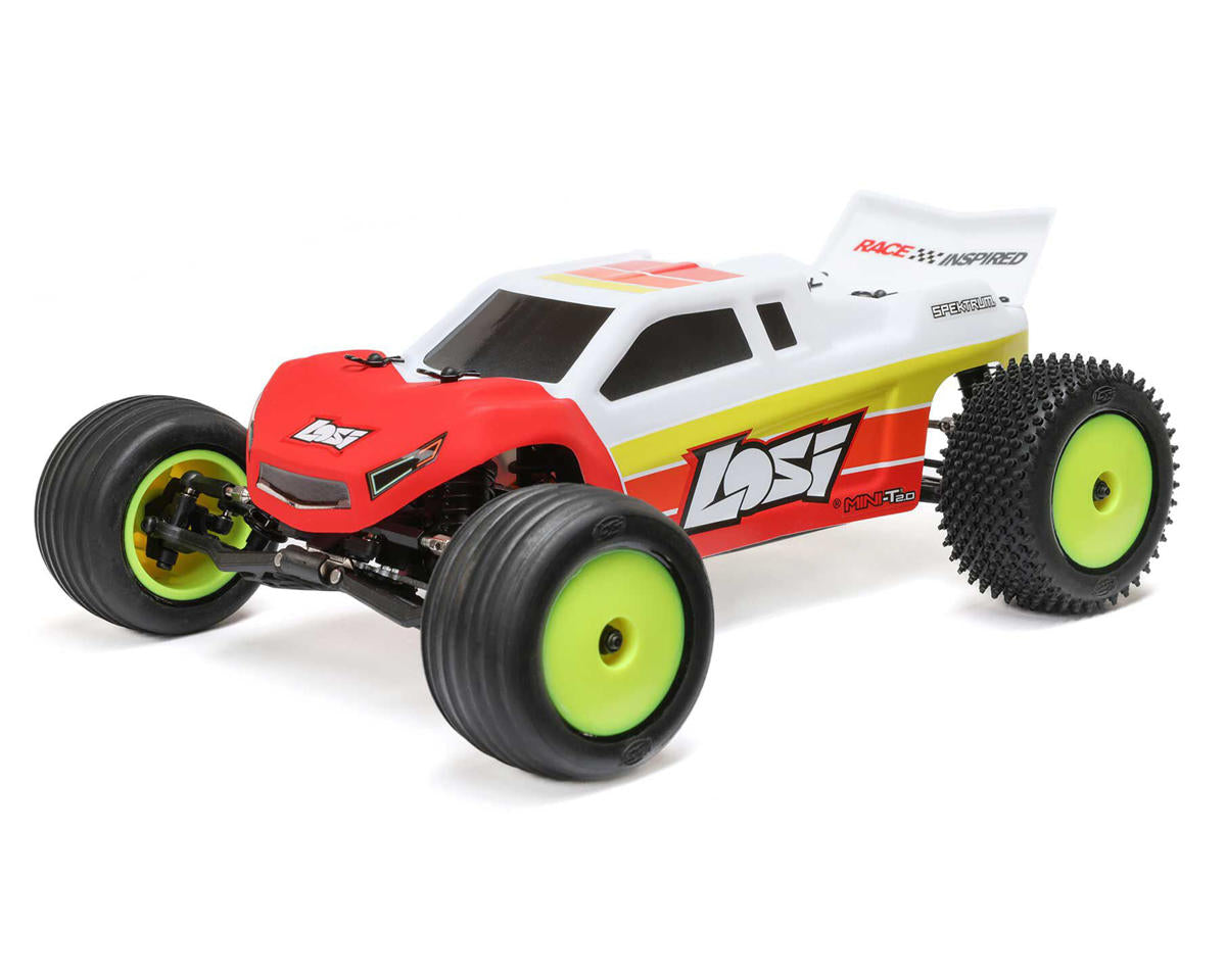 Losi Mini-T 2.0 V2 1/18 RTR 2WD Brushless Stadium Truck (Red) w/2.4GHz Radio, Battery & Charger