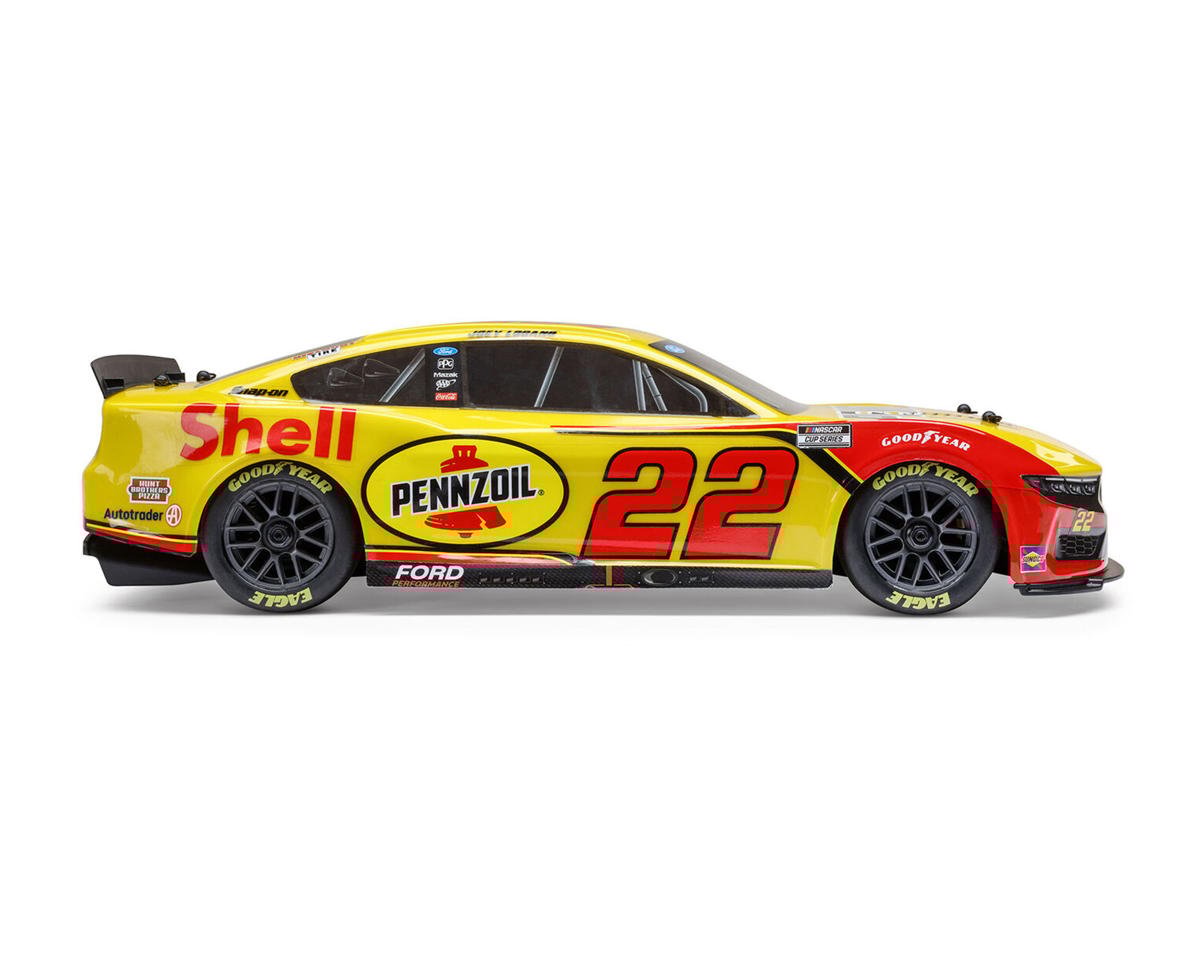 Team Losi 1/12 NASCAR #22 Shell 2025 Ford Mustang 2S AWD RTR On-Road Car - Joey Logano, LOS1122522