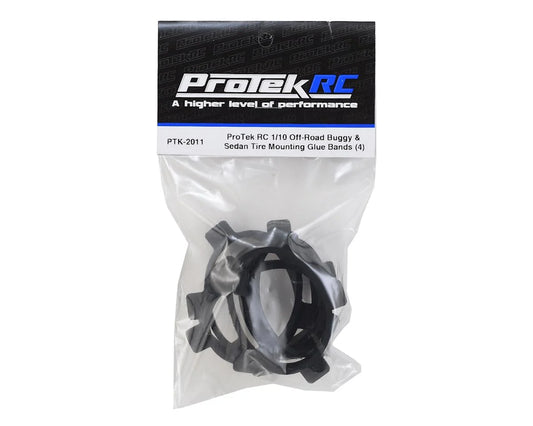ProTek RC 1/10 Off-Road Buggy & Sedan Tire Mounting Glue Bands (4), PTK-2011