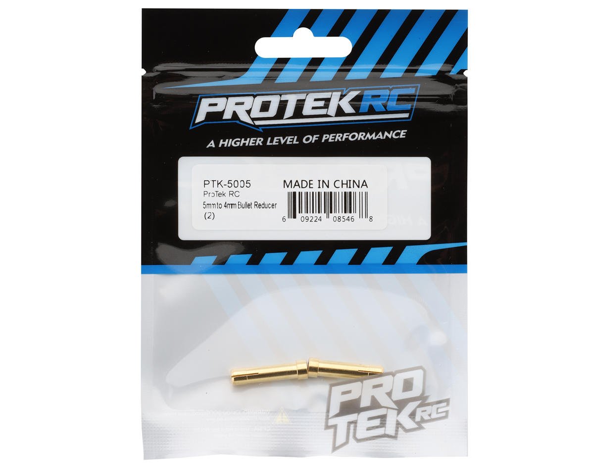 ProTek RC 5mm to 4mm Bullet Reducer (2) PTK-5005